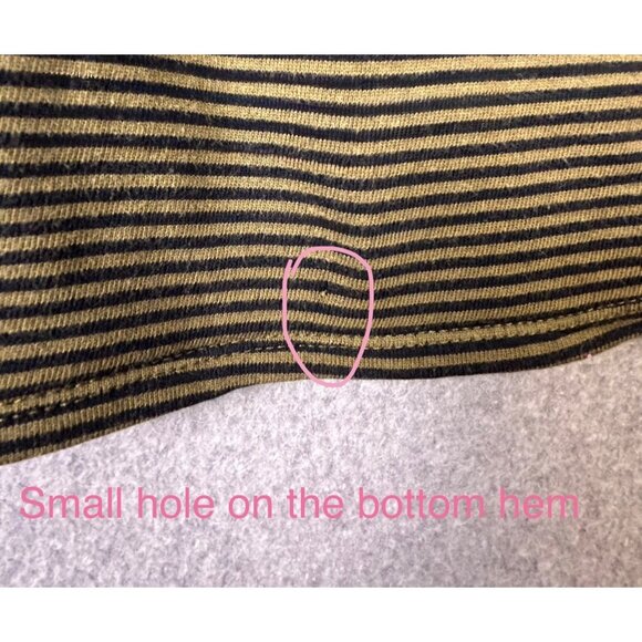 J.Jill Sweater Dress Women's Small Olive Green Black Striped Long Sleeve Pockets - Picture 13 of 14